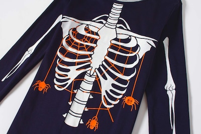 Foto 3 | Foto 3 | Pijama Family Feeling Skeleton Blue 6 Que Brilla En La Oscuridad - Venta Internacional.
