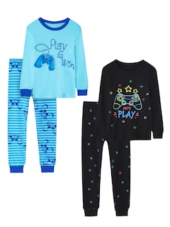 Foto 6 | Foto 6 | Set De Pijama De Algodón De 4 Piezas Para Niños Vopawetty Christmas - Venta Internacional.