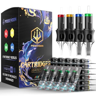 Foto 1 | Foto 1 | Agujas Para Cartuchos De Tatuaje Poseidon 50 Unidades Varios Tamaños - Venta Internacional.