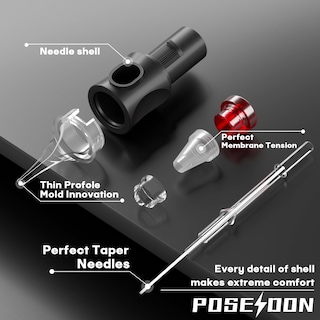Foto 3 | Foto 3 | Agujas Para Cartuchos De Tatuaje Poseidon 50 Unidades Varios Tamaños - Venta Internacional.