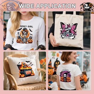 Foto 5 | Foto 5 | Iron On Transfers Falueqg Halloween Para Camisetas 30 Unidades Dtf - Venta Internacional.