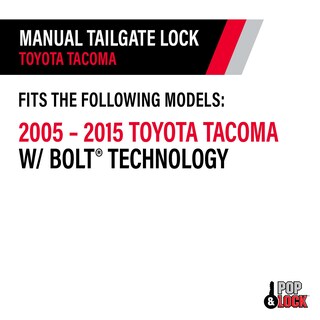 Foto 6 | Foto 6 | Cerradura De Portón Trasero Pop & Lock Pl5400 Negra Manual Para Toyota Tacoma - Venta Internacional.