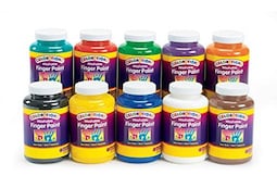 Pintura Para Dedos Lavable 473 Ml Naranja No Tóxica - Venta Internacional.