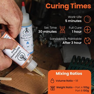 Foto 3 | Foto 3 | Kit De Pegamento Epóxico Brampton Multiusos Quick Set 240 Ml - Venta Internacional.