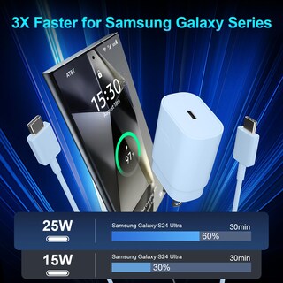 Foto 3 | Foto 3 | Cargador Vilive Super Fast Usb C De 25 W Para Samsung Galaxy S25 - Venta Internacional.