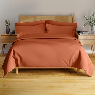 Foto 1 | Foto 1 | Juego De Sábanas Bampure King Size 100% Viscosa Bambú Y Terracota - Venta Internacional.