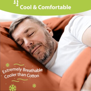 Foto 3 | Foto 3 | Juego De Sábanas Bampure King Size 100% Viscosa Bambú Y Terracota - Venta Internacional.