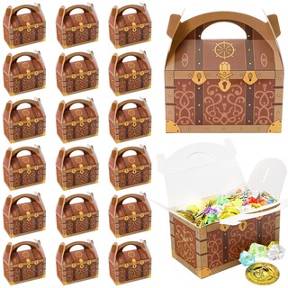 Foto 1 | Foto 1 | Cajas Para Regalos De Fiesta Bekith Pirate Treasure Chest Paquete De 36 - Venta Internacional.