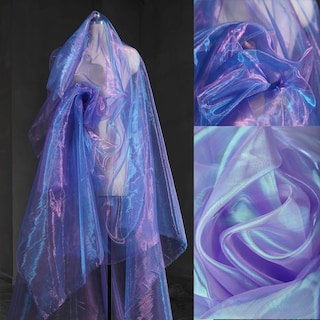 Foto 1 | Foto 1 | Tela De Organza Qidekjjt Magic Purple Holográfica 10 M - Venta Internacional.