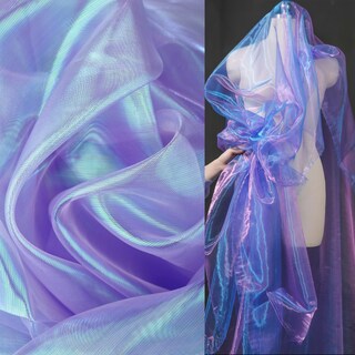 Foto 2 | Foto 2 | Tela De Organza Qidekjjt Magic Purple Holográfica 10 M - Venta Internacional.