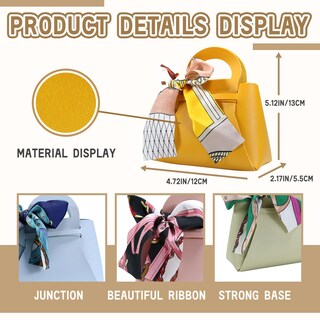 Foto 2 | Foto 2 | Bolsas Para Caramelos De Piel Sintética Lpeieb Paquete De 12 Unidades Reutilizables Color Azul Claro - Venta Internacional.