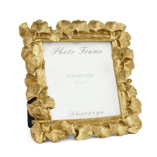 Foto 1 | Foto 1 | Marco De Fotos Cuspin Vintage Gold  13 X 13 Cm  Resina Con Cristal - Venta Internacional.