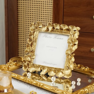 Foto 2 | Foto 2 | Marco De Fotos Cuspin Vintage Gold  13 X 13 Cm  Resina Con Cristal - Venta Internacional.