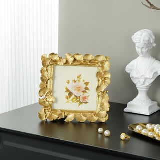 Foto 7 | Foto 7 | Marco De Fotos Cuspin Vintage Gold  13 X 13 Cm  Resina Con Cristal - Venta Internacional.