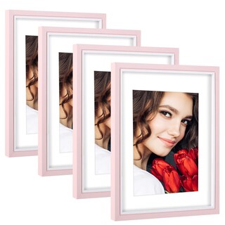 Foto 1 | Foto 1 | Set De 4 Marcos De Fotos Lbecua Color Rosa 8 X 10 Cm Con O Sin Tapete - Venta Internacional.