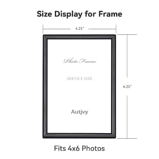 Foto 2 | Foto 2 | Marco De Fotos Autjvy De Aluminio Negro Mate De 4 X 6 Pulgadas (paquete De 2 Unidades) - Venta Internacional.