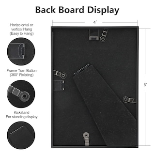 Foto 4 | Foto 4 | Marco De Fotos Autjvy De Aluminio Negro Mate De 4 X 6 Pulgadas (paquete De 2 Unidades) - Venta Internacional.