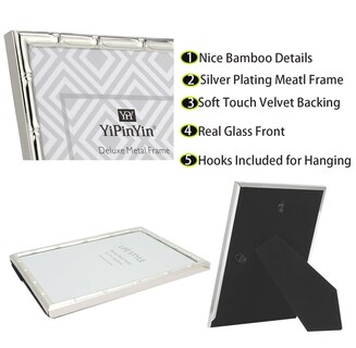 Foto 6 | Foto 6 | Set De 3 Marcos Para Fotos Yipinyin 3 X 3 Pulgadas Color Plateado Multimetal - Venta Internacional.