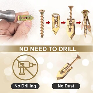 Foto 4 | Foto 4 | Kit De Tornillos Y Anclajes De Pared Tfxxsjwy Para Paneles De Yeso Autoperforantes - Venta Internacional.