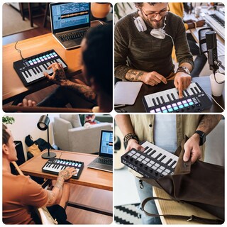 Foto 6 | Foto 6 | Controlador De Teclado Midi M-wave De 25 Teclas Con Bluetooth Y Almohadillas - Venta Internacional.