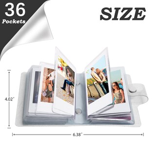 Foto 4 | Foto 4 | Álbum De Fotos Ruibytree Con 36 Bolsillos Para Fujifilm Instax Mini - Venta Internacional.