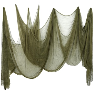 Foto 1 | Foto 1 | Tela Espeluznante Para Halloween Con Forma De Ballena Color Verde Oliva 500 X 221 Cm - Venta Internacional.