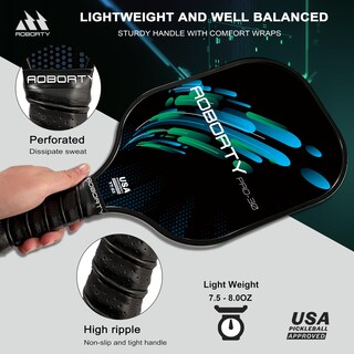 Foto 5 | Foto 5 | Juego De Palas De Pickleball Aoborty Light Graphite Paquete De 4 Con Pelotas - Venta Internacional.