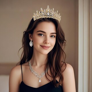 Foto 3 | Foto 3 | Conjunto De Joyas Kamirola Crystal Bridal Tiara Collar Y Pendientes - Venta Internacional.