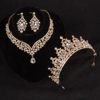 Foto 6 | Foto 6 | Conjunto De Joyas Fircre Crystal Bridal Tiara Crown Para Mujer - Venta Internacional.