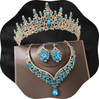 Foto 1 | Foto 1 | Set De Joyas Kamirola Con Tiaras Y Coronas Para Mujer Tr28 - Venta Internacional.