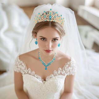 Foto 3 | Foto 3 | Set De Joyas Kamirola Con Tiaras Y Coronas Para Mujer Tr28 - Venta Internacional.