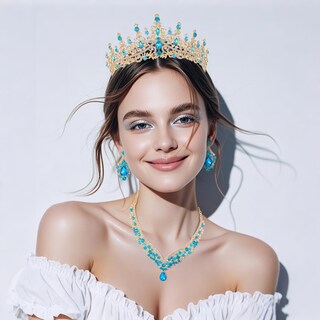 Foto 5 | Foto 5 | Set De Joyas Kamirola Con Tiaras Y Coronas Para Mujer Tr28 - Venta Internacional.