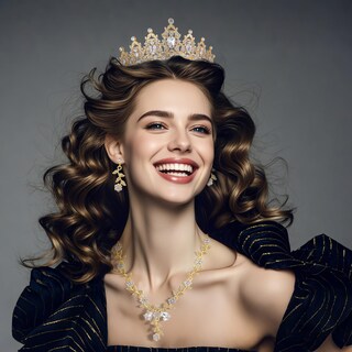 Foto 3 | Foto 3 | Set De Joyas Kamirola Con Tiaras Y Coronas Para Mujer  Color Dorado - Venta Internacional.