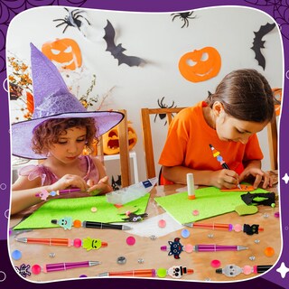 Foto 6 | Foto 6 | Bolígrafos Para Halloween Ffniu Con 12 Cuentas De Silicona Y 24 Cuentas - Venta Internacional.