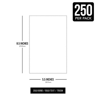 Foto 6 | Foto 6 | Papel S Impresión Superfina 8 5 X 5 5 Media Carta 64 G/m² 250 Unidades - Venta Internacional.