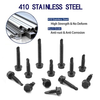 Foto 7 | Foto 7 | Tornillos Autorroscantes Zambase 410 De Acero Inoxidable #10x3 /4 X100 - Venta Internacional.