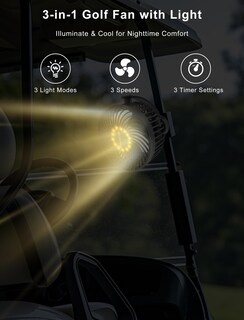 Foto 5 | Foto 5 | Paquete De 2 Ventiladores Magnéticos Para Carrito De Golf Magolfin Recargables 12000 Mah - Venta Internacional.