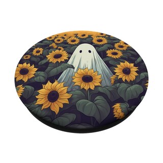 Foto 2 | Foto 2 | Empuñadura Estilo Popsocket Con Estampado Retro De Ghost Sunflower Para Halloween Para Mujer - Venta Internacional.