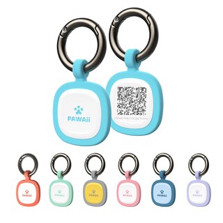 Foto 1 | Foto 1 | Etiqueta De Identificación Para Mascotas Pawaii Silent Silicone Dog Sky Blue Con Código Qr - Venta Internacional.