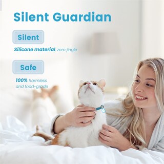 Foto 5 | Foto 5 | Etiqueta De Identificación Para Mascotas Pawaii Silent Silicone Dog Sky Blue Con Código Qr - Venta Internacional.