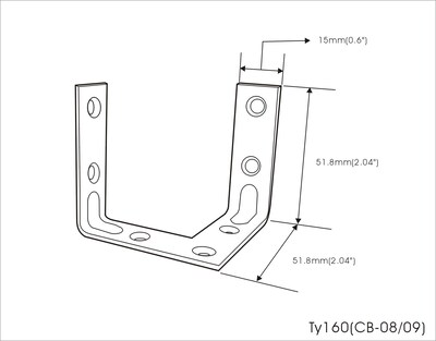 Foto 2 | Foto 2 | Corner Brace Qcaa Triple Soporte Acero Duradero Negro Paquete De 4 - Venta Internacional.