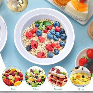 Foto 4 | Foto 4 | Cuencos De Plástico Boocikey De 12 Oz (30 Unidades) Con Borde Plateado Desechables - Venta Internacional.