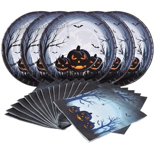 Foto 1 | Foto 1 | Platos Desechables Gatherfun Para Halloween 25 Cm 50 Unidades Artículos De Fiesta - Venta Internacional.