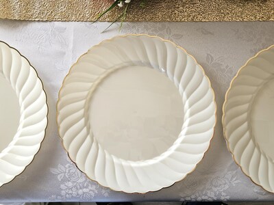 Foto 5 | Foto 5 | Platos Desechables De Plástico Para Ocasiones Especiales 240 Unidades Boda Vintage - Venta Internacional.