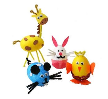 Foto 5 | Foto 5 | Foam Eggs Crafjie 6 Unidades 15 Cm Poliestireno Blanco Para Manualidades - Venta Internacional.