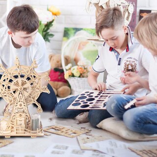 Foto 7 | Foto 7 | Kit De Maquetas Solares De Noria Con Rompecabezas De Madera 3d Para Niños - Venta Internacional.