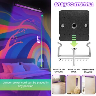 Foto 7 | Foto 7 | Barra De Luz Negra Ycponggon Led Mejorada De 24 W Paquete De 2 - Venta Internacional.