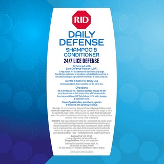 Foto 6 | Foto 6 | Champú Y Acondicionador Rid Daily Defense Lice 300 Ml - Venta Internacional.