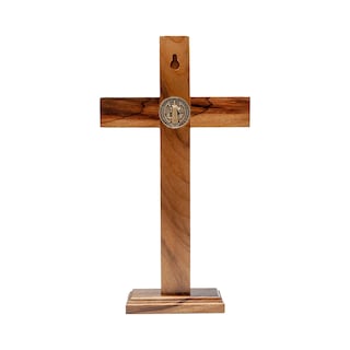 Foto 3 | Foto 3 | Crucifijo Para Intercesión Pared O Mesa Cruz De Madera Con San Benito 25 Cm - Venta Internacional.