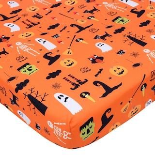Foto 1 | Foto 1 | Sábana Bajera Ajustable Cloele Halloween Pumpkin 132 X 71 X 13 Cm  Color Naranja - Venta Internacional.
